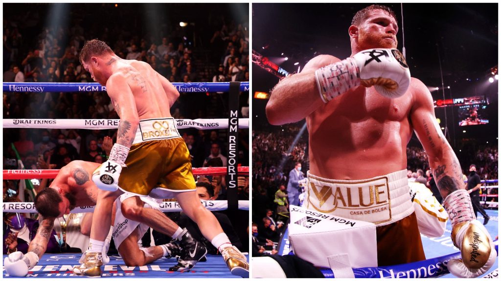 Canelo Alvarez Defeats Caleb Plant Via 11th Round TKO, Becomes ...